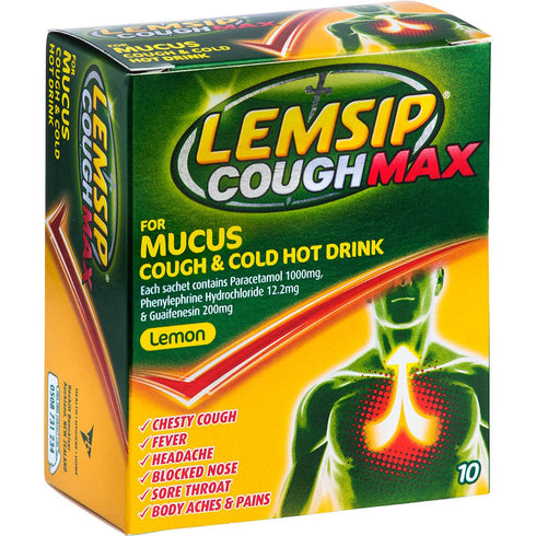 Image of the Lemsip cough max pack of 10